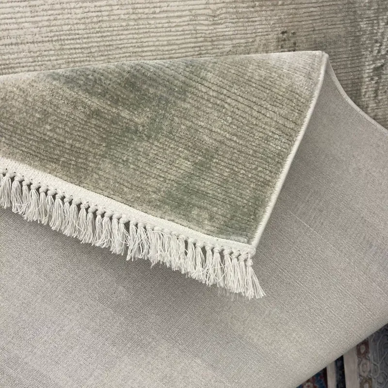 Modern Turkish Lavish Rug 37842A Cream green Size 100*300