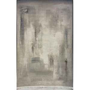 Modern Turkish Lavish Rug 37842A Cream gray Size 50*80