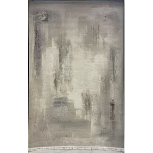 Modern Turkish Lavish Rug 37842A Cream gray Size 100*200