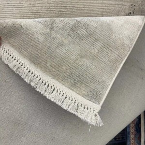 Modern Turkish Lavish Rug 37842A Cream gray Size 50*80