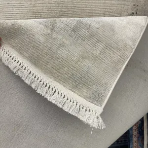 Modern Turkish Lavish Rug 37842A Cream gray Size 100*200