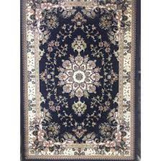 Turkish carpets lamar navy blue