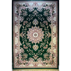 Turkish carpets dark green Lamar
