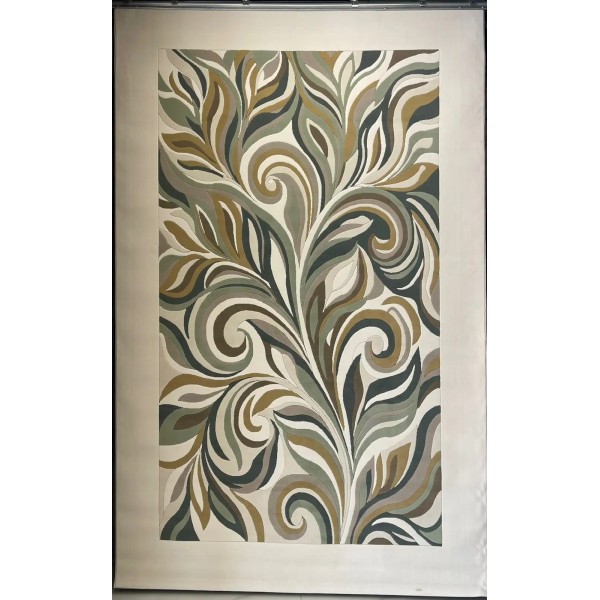 Lotus Turkish Rug AA191A green Size 100*200