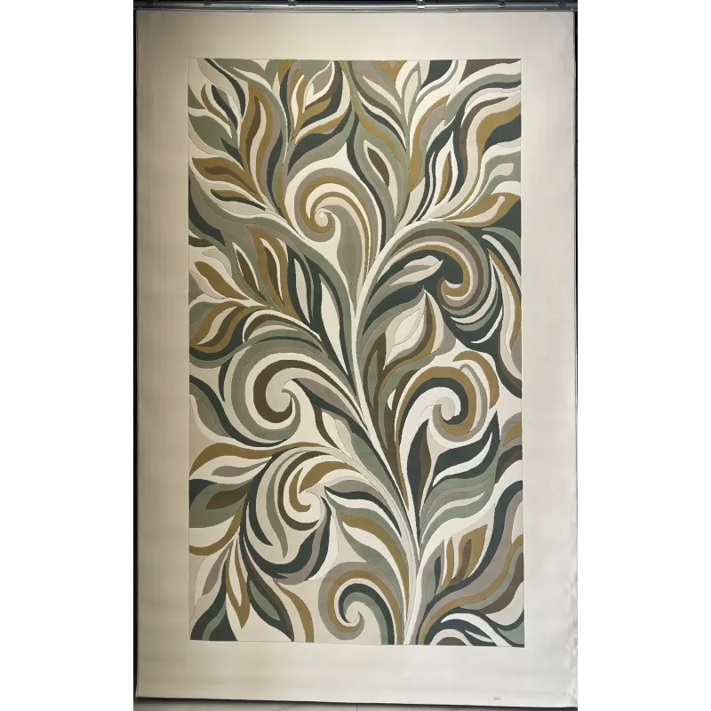 Lotus Turkish Rug AA191A green Size 80*150