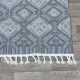 Turkish louvre burlap carpet C583A gray size 150*220