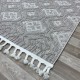 Turkish louvre burlap carpet C583A brown beige size 200*300