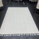 Turkish louvre burlap carpet C583A cream cream size 150*220