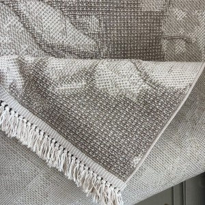 سجاد خيش لوفر تركي E089A بني فاتح مقاس 300*400