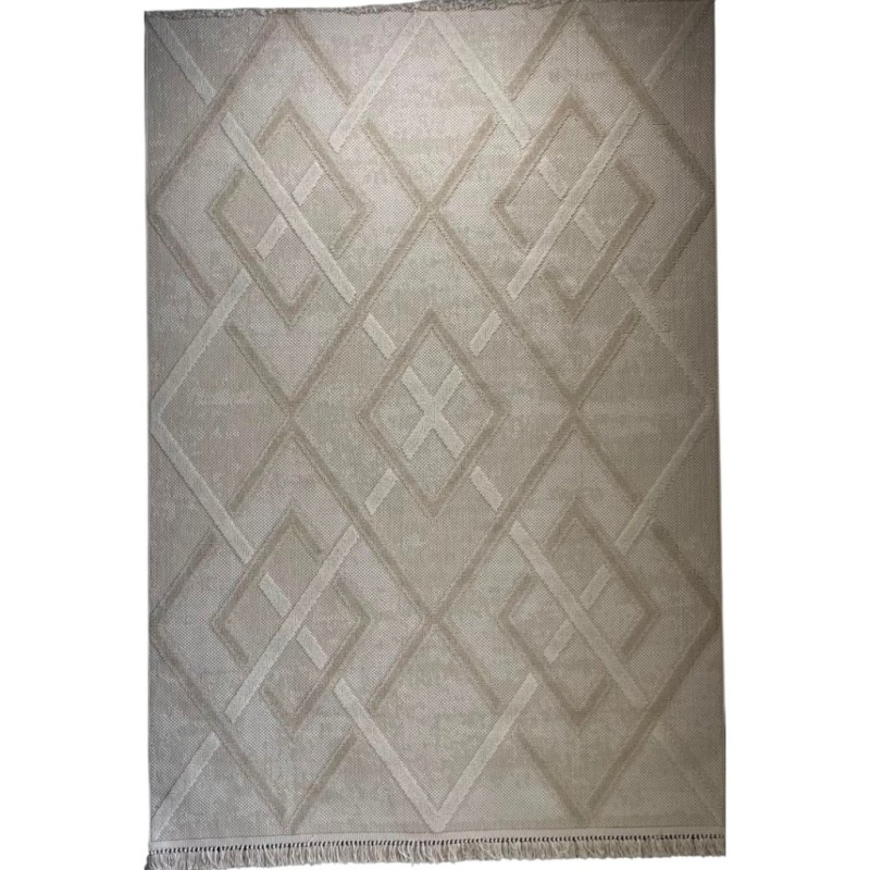 سجاد خيش لوفر تركي E091A بيج كريم مقاس 50*80