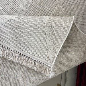 Turkish Loafer Jute Rug E091A CREAM Size 250*350