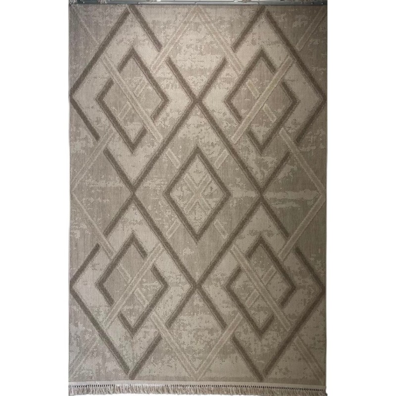 Turkish Loafer Jute Rug E091A Light gray Size 50*80