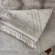 Turkish Loafer Jute Rug E091A Light gray Size 50*80