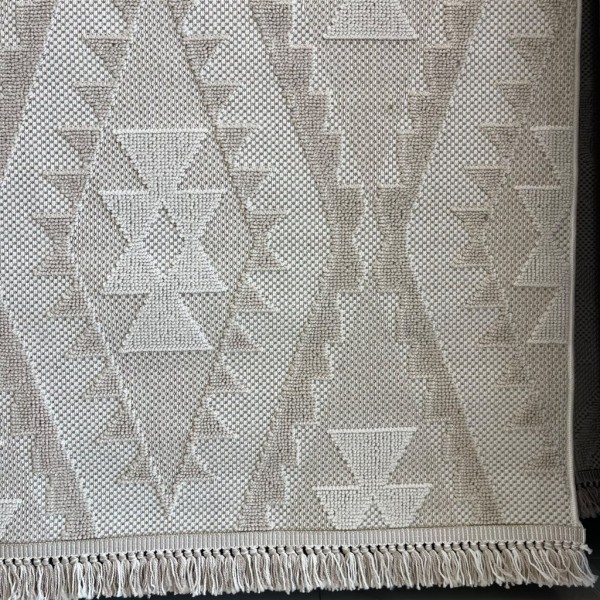 سجاد خيش لوفر تركي E094A كريم بيج مقاس 50*80