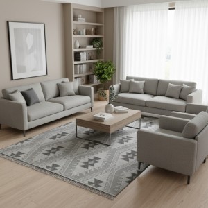 سجاد خيش لوفر تركي E094A كريم مقاس 300*400
