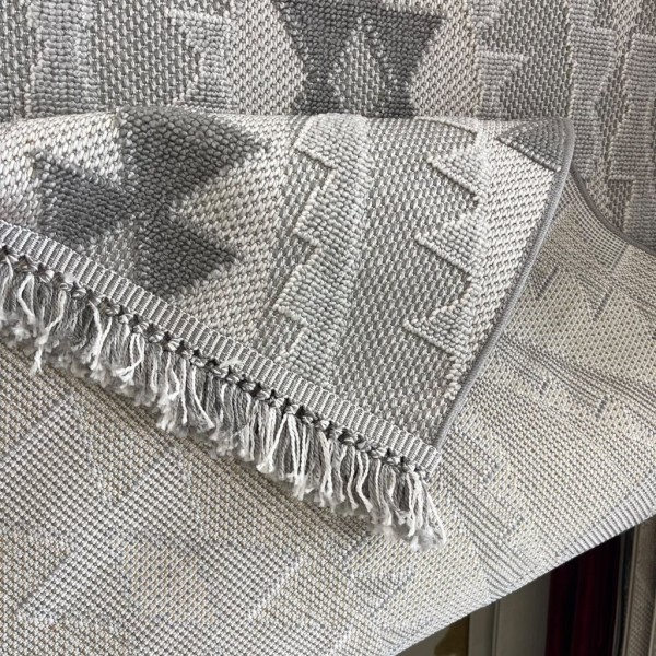 سجاد خيش لوفر تركي E094A رمادي فاتح مقاس 200*300