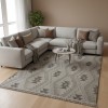 Turkish Loafer Jute Rug E094A Light brown beige Size 250*350