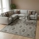 Turkish Loafer Jute Rug E094A Light gray Size 200*300