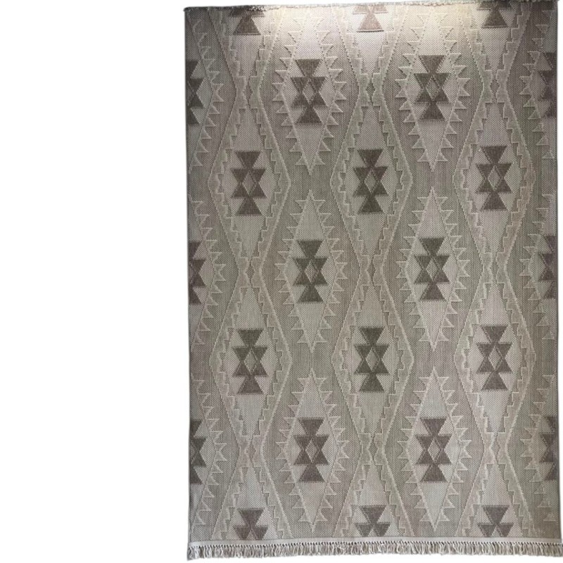 Turkish Loafer Jute Rug E094A Light gray Size 200*300