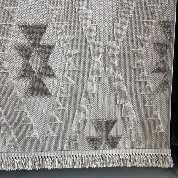 Turkish Loafer Jute Rug E094A Light brown beige Size 250*350