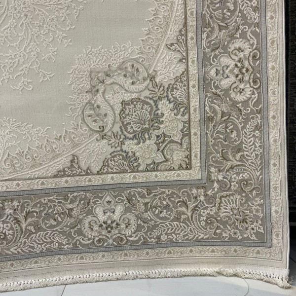 Marbilla Turkish Rug 40005C gray Size 50*80
