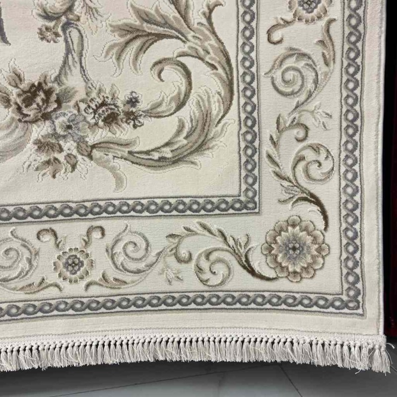 Mehran Turkish Carpet 40288A cream Size 250*350