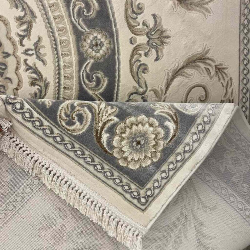 Mehran Turkish Carpet 40288A gray Size 100*300