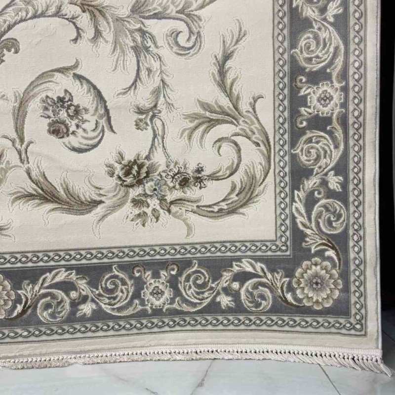 Mehran Turkish Carpet 40288A gray Size 100*300