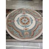 Hilton 43759A Turkish rug cream aqua round size 150x150 cm