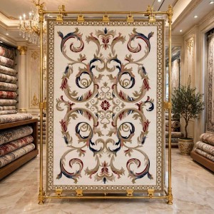 LUMI Turkish Rug HN72B WHITE golden Size 100*300
