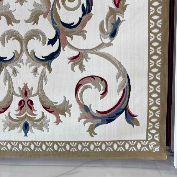 LUMI Turkish Rug HN72B WHITE golden Size 100*300