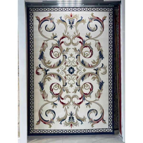LUMI Turkish Rug HN72B WHITE NAVY Size 250*350