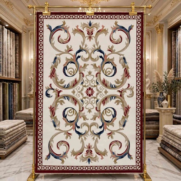 LUMI Turkish Rug HN72B WHITE red Size 150*230