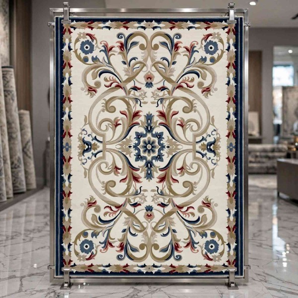MOLER Turkish Rug HN75B WHITE NAVY Size 250*350