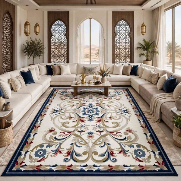 MOLER Turkish Rug HN75B WHITE NAVY Size 250*350