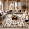 سجاد تركي مولر HN75B ابيض ذهبي مقاس 150*230