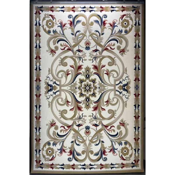 سجاد تركي مولر HN75B ابيض ذهبي مقاس 150*230