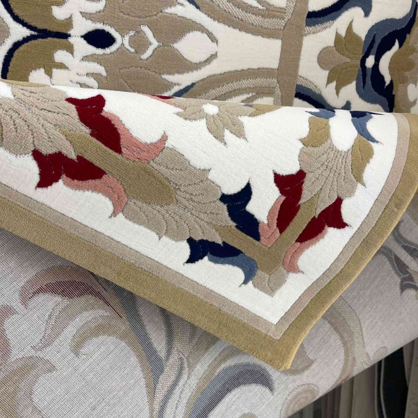 سجاد تركي مولر HN75B ابيض ذهبي مقاس 150*230