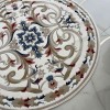 MOLER HN75B Turkish rug WHITE round size 150x150 cm