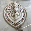 MOLER HN75B Turkish rug WHITE golgen round size 200*200 cm