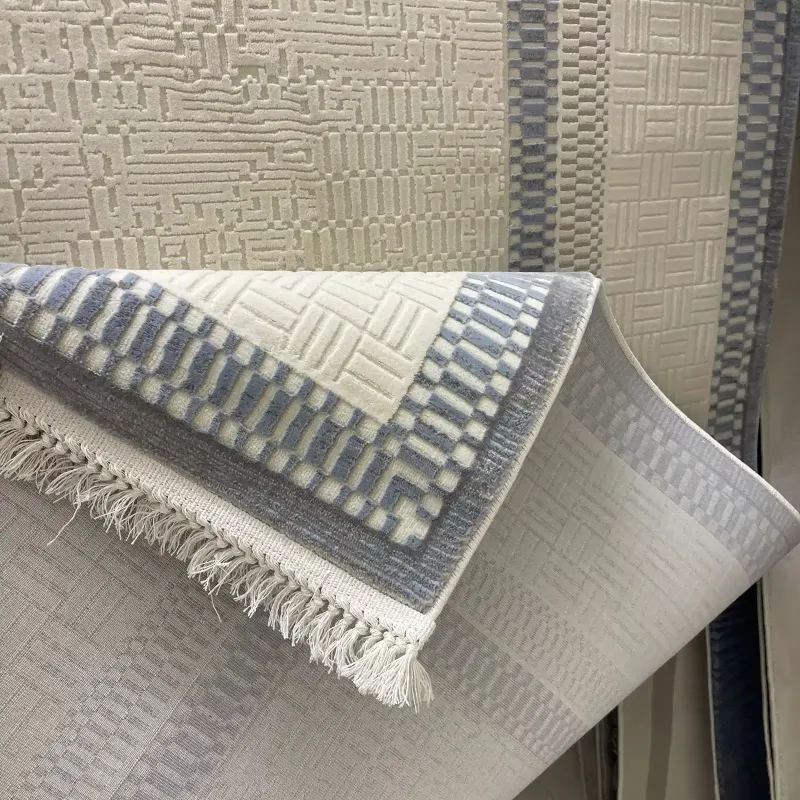 سجاد تركي مودرن مون 40986A سماوي مقاس 300*400