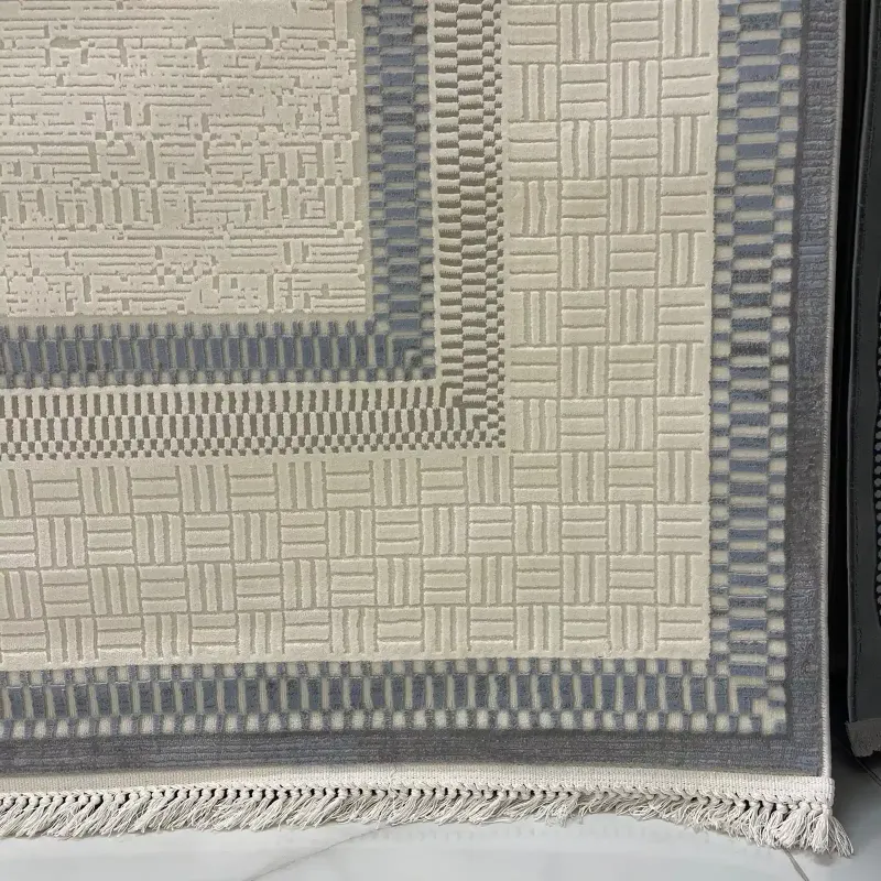 سجاد تركي مودرن مون 40986A سماوي مقاس 300*400