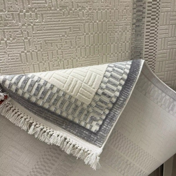 Turkish Modern rugs moon 40986A gray size 80*150