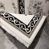 سجاد تركي موناليزا 41185A كريم اسود مقاس 200*300