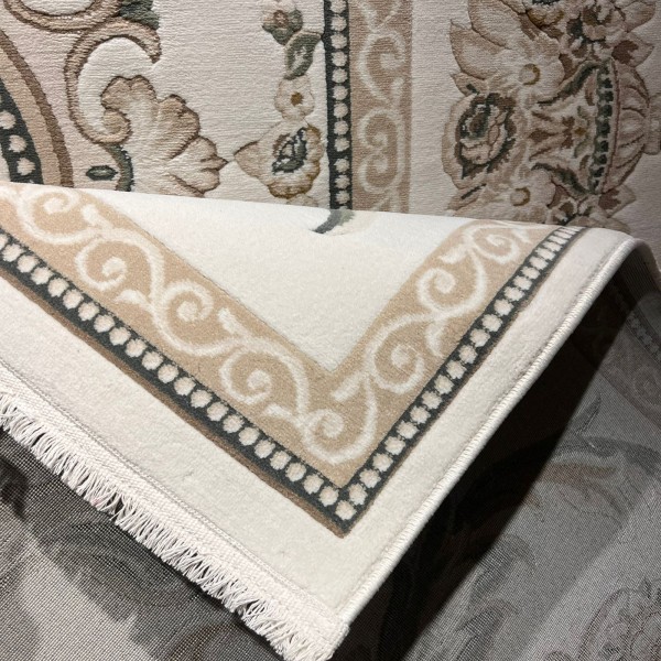 Turkish MONALIZA 41185A Rug cream green Size 400*500
