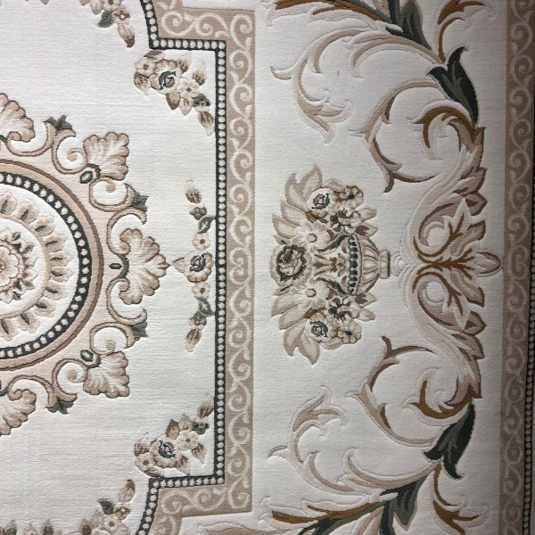 Turkish MONALIZA 41185A Rug cream green Size 400*500