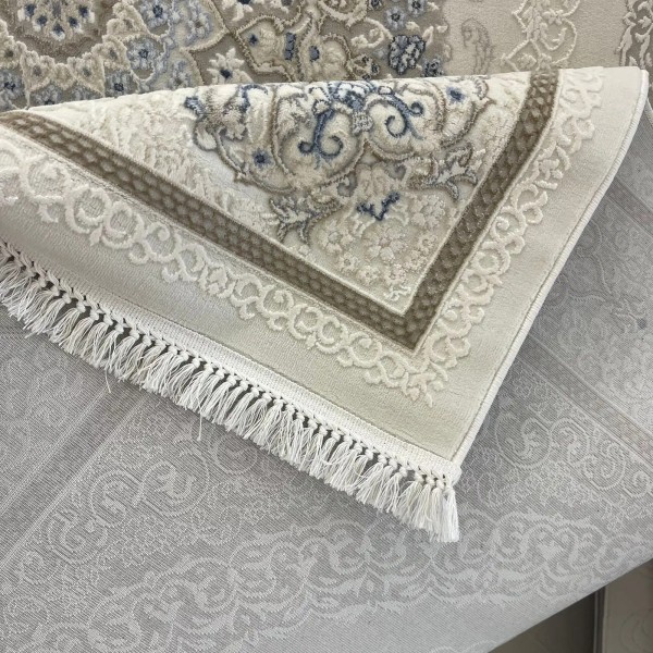 سجاد باناميرا تركي 35830A كريم سماوي مقاس 100*300