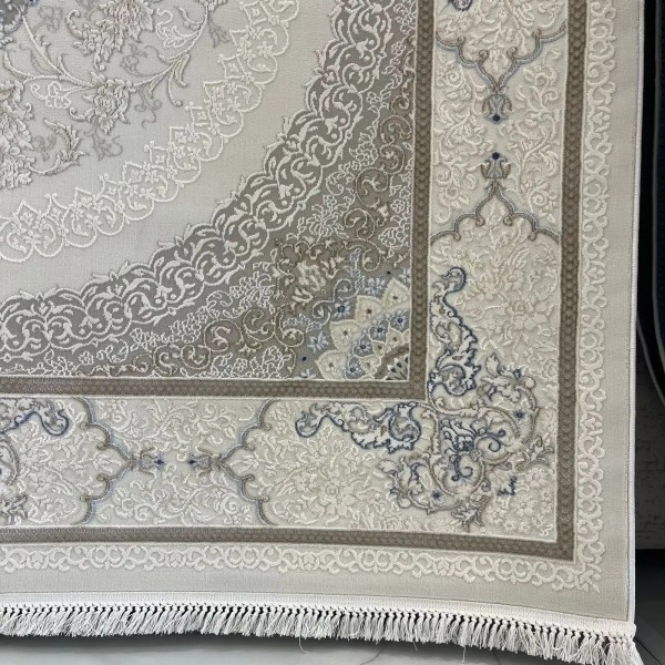 سجاد باناميرا تركي 35830A كريم سماوي مقاس 100*300