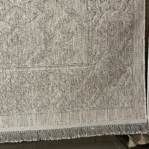Turkish PICASSO Jute Rug RE7507 gray Size 150*220