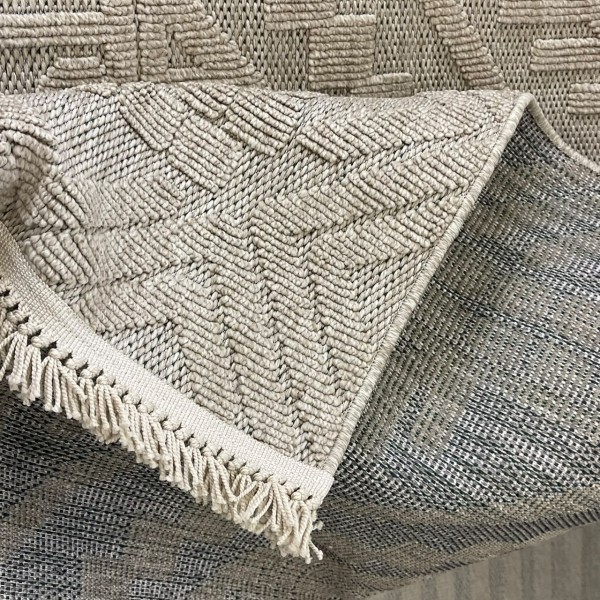 Turkish PICASSO Jute Rug RE7509 BEIGE Size 200*300